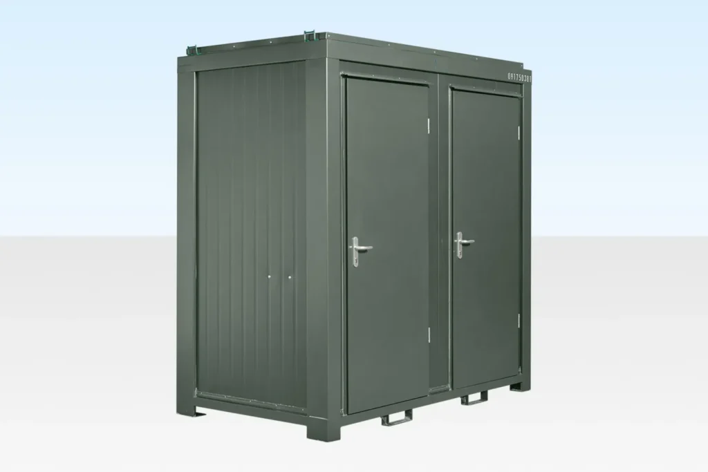1+1 Double Mains Toilet 8ft x 5ft – Bottle Green