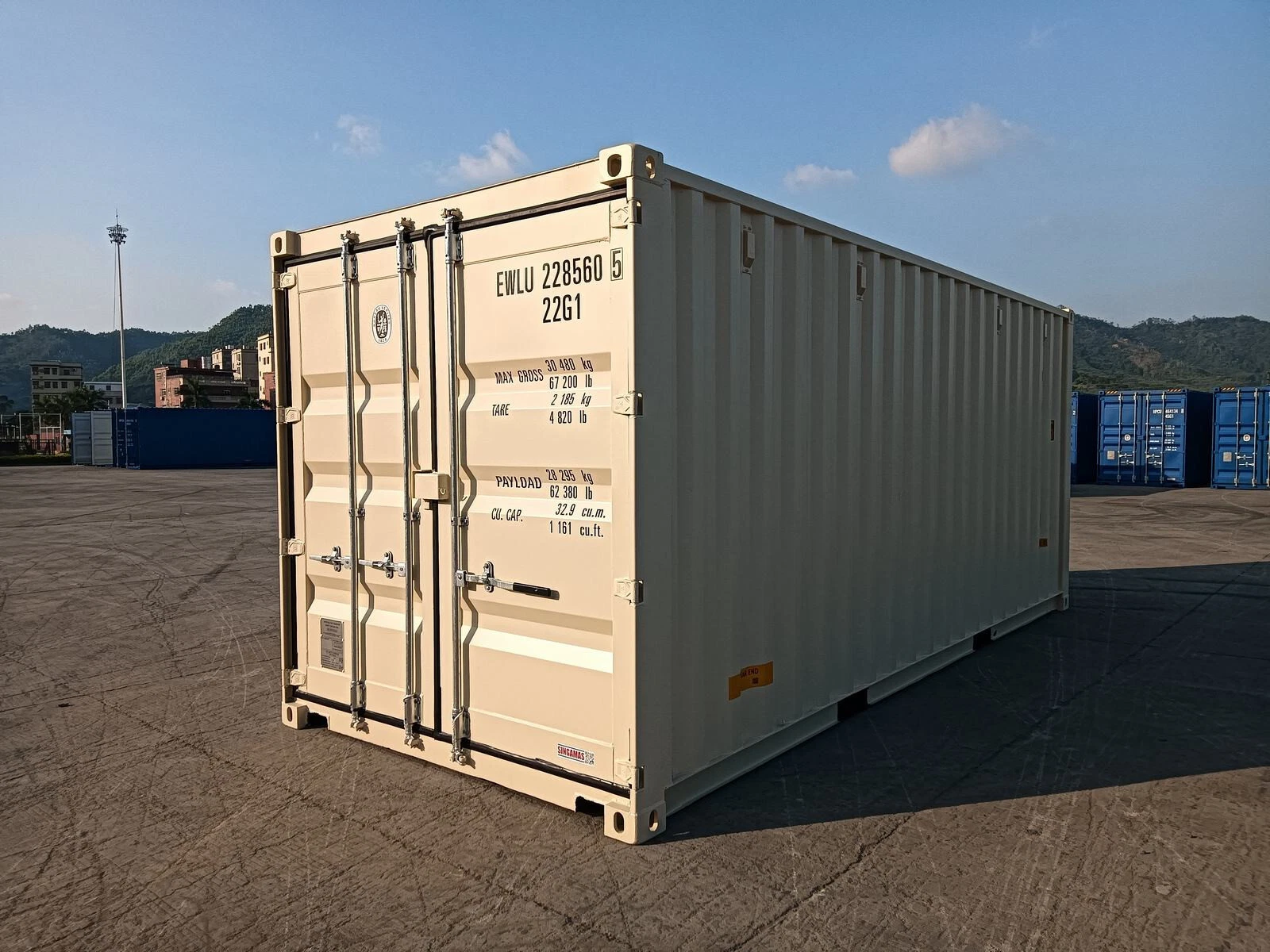 20ft One-Trip Shipping Container – Triple Door Access - Image 3