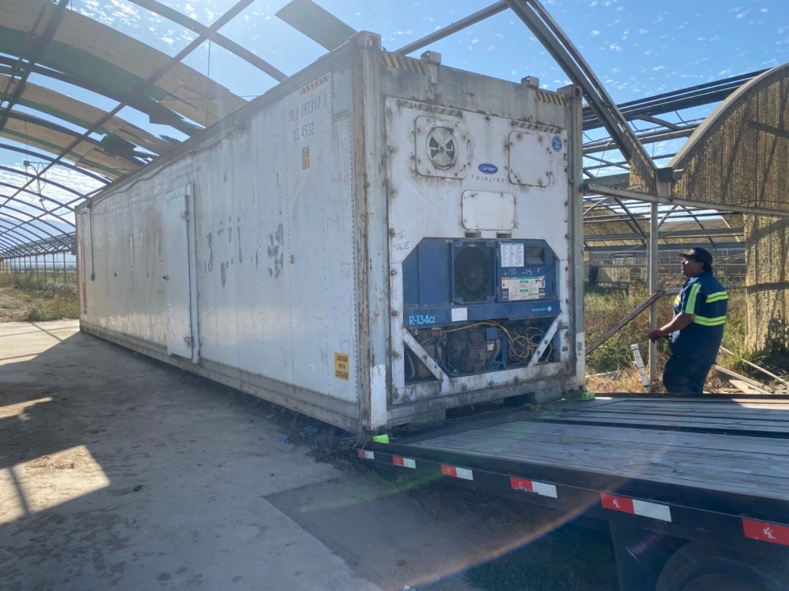 40ft Refrigerated Shipping Container With Custom Side Door Access - Image 2