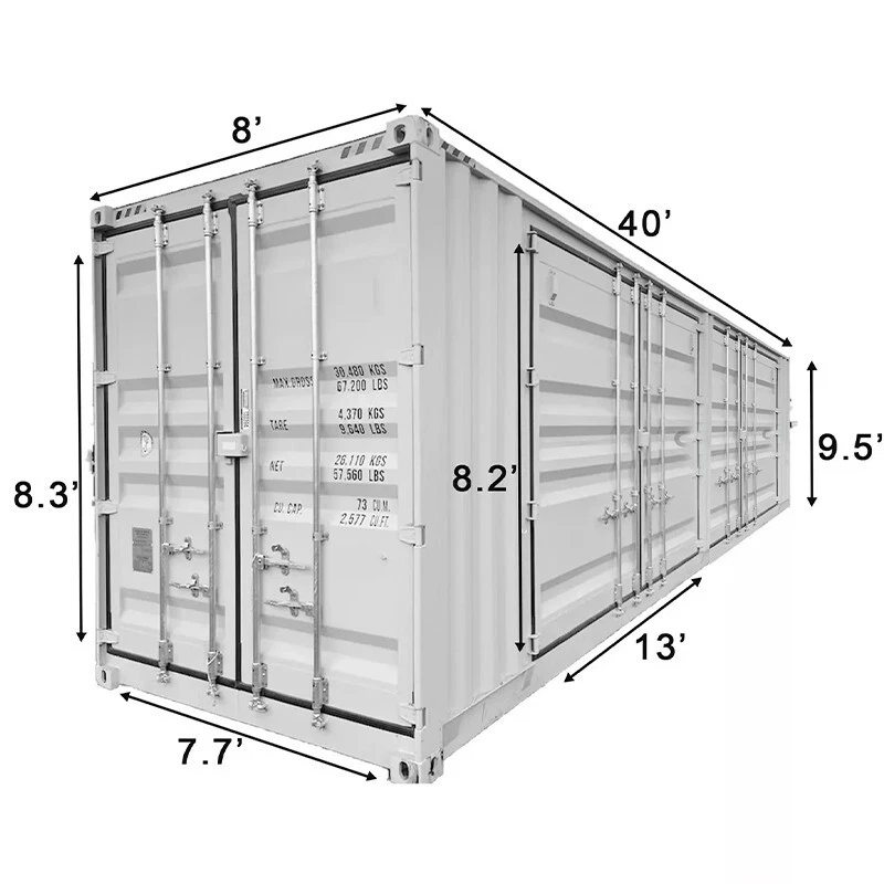 40ft Shipping Container With 4 Side Doors – High Cube - Image 17