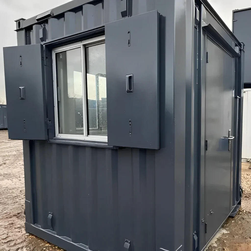 7Ft x 7Ft Shipping Container Office | Portable Anti-Vandal Building