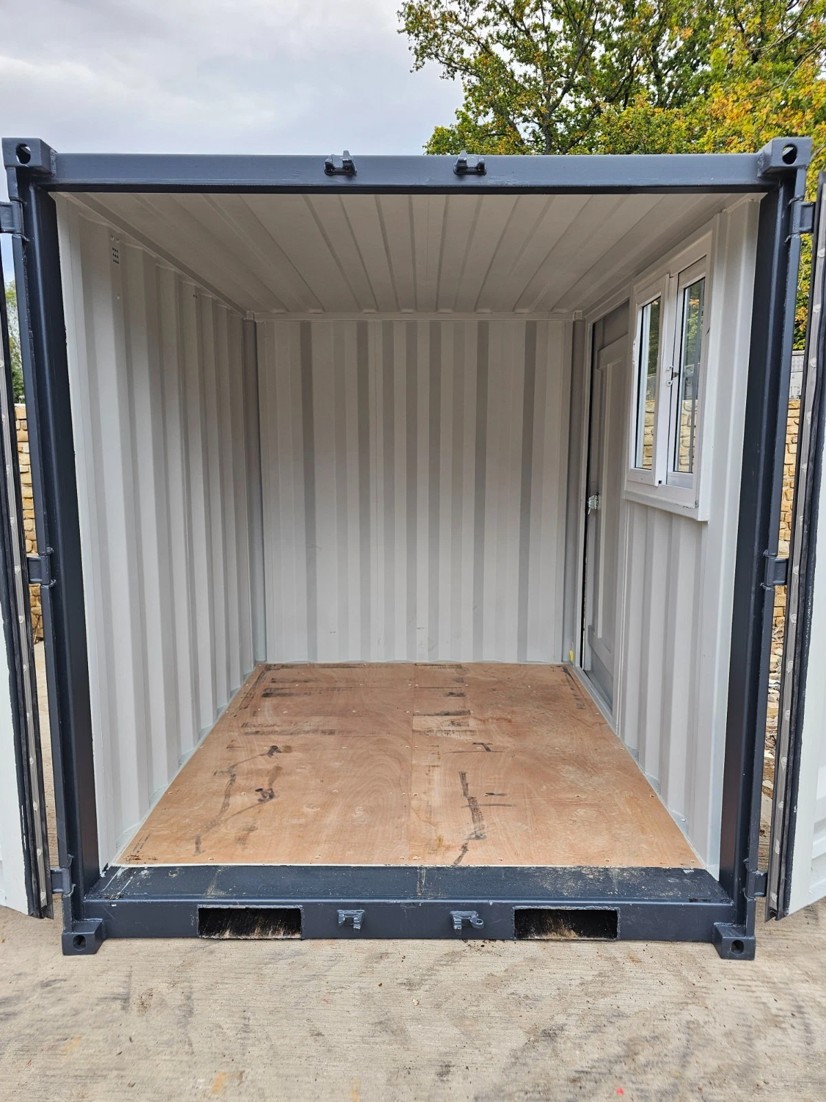 8ft Shipping Container Site Safe Lock Up Box Toolbox - Image 11