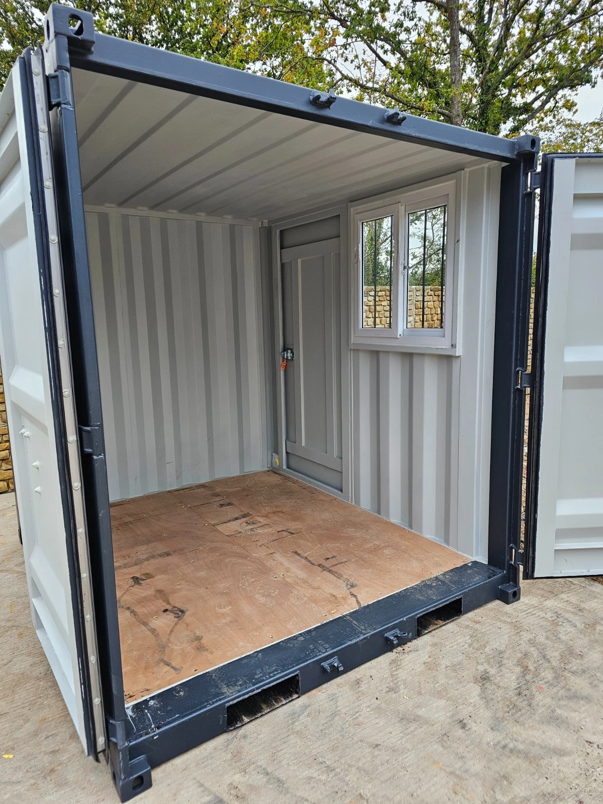 8ft Shipping Container Site Safe Lock Up Box Toolbox - Image 4