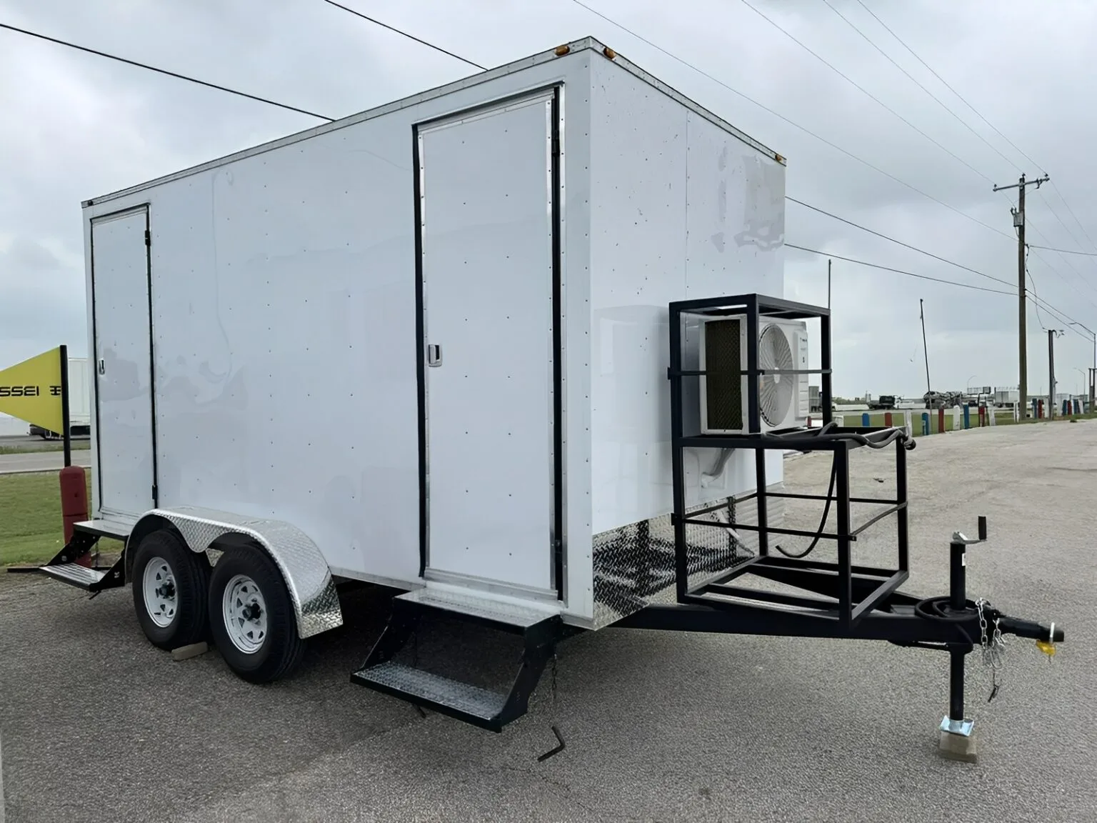 Upscale 2 Station Portable Restroom Trailer 7ft x 14ft